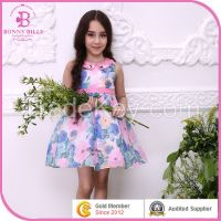 Children Flower Pattern Girl Dress, Little Kids Clothes