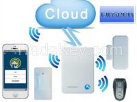 Wireless IP cloud home security alarm system with Android & IOS APP