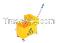 High Quality PP Plastic Squeeze Mop Bucket with Wheels Hdr-Zsc01