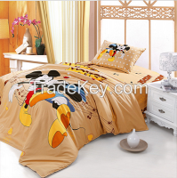 100% cotton, cartoon bedding set for kids, Mickey Mouse design