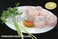 Frozen Pangasius Rose Rolling