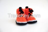 Foxxie Booty, Soft wool shoes, knitted children shoes, crochet booty - EN71 standard, 100% handmade