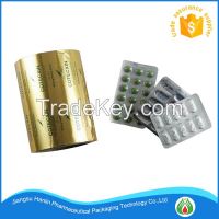 printed treatment aluminum foil for pills packaging