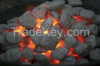 Hard wood charcoal