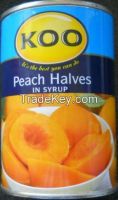 CANNED PEACHES IN SYRUP