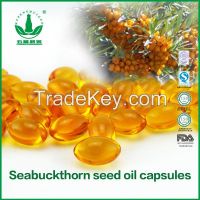 Organic, Natural Healthy Food Seabuckthorn Seed Oil Soft Capsules