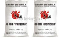 Low cement refractory castable