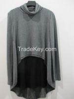 Lace long-sleeve grey cardigan girl knitted wear fashion 2015