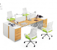 modern design four person partition,workstation attaching with pedestal