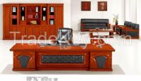wooden office desk, executive desk HY-D3836