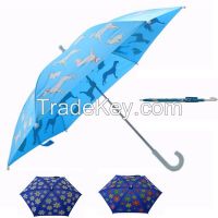 Full printed color changing child umbrella T10097