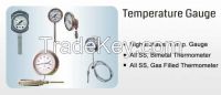 Temperature Gauge - Bimetal & Gas Filled, RTD, Thermocouple