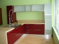 Polymer high-gloss modern kitchen