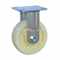 Fixed Medium Heavy Duty White Nylon Caster Wheels of Chinese