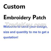 custom embroidery patches, iron on badges, personalized embroidery accessories.
