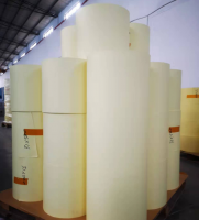 Direct thermal adhesive paper jumbo roll