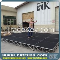 2015 Hot selling stage!smart stage 3'x3', 4'x4' portable stage rental los angeles