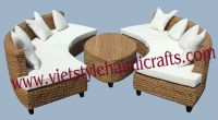 water hyacinth sofa with sushion