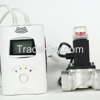 house safe guard LPG, LNG, CO natural gas leak in home with relay and solenoid valve
