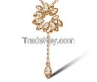 Austrian Crystals Exaggerated Collarbone Short Chain