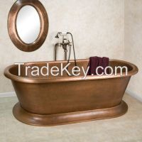 Copper Double Ended Air Bath Tub