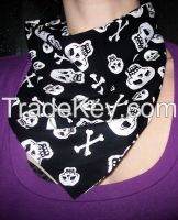 Handkerchief -1 SKULL CROSSBONES Bandanna