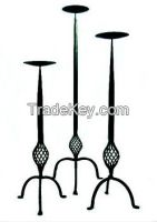 Iron Floor Candle Holders