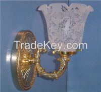 Solid Brass Wall Sconce Light Upright Oval