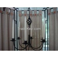 Wrought Iron 6 Arm Candle Chandelier