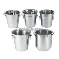 Aluminium, Brass, Iron, Steel, Ice Buckets
