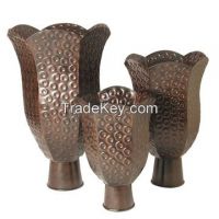 Aluminium, Brass, Iron, Steel, Iron Flower Vases