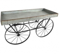 Farmhouse Galvanized Cart