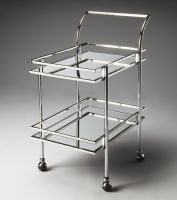 Silver Bar Cart