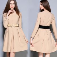 long sleeve fashion clothing women ladies wholesale office dresses 