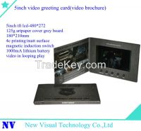 5inch video greeting card