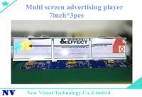 Multi screen advertising player-7inch*3pcs