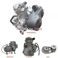 600cc atv engine with cvt and gearbox