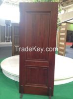 Entry door by solid wood