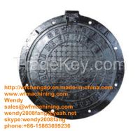 Casting QT500-7 Ductile  Iron Round SMC D600 Manhole Cover
