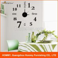 Fashion design EVA clock, sticker clock for home decoration