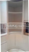 High gloss white lacquer kitchen cabinet modern kitchen designs