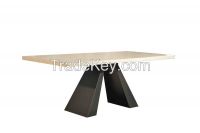 rectangular conference office table with marble top DP021