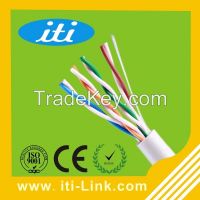 Top quality indoor Fluke Pass 305M CCAU 0.52mm UTP Cat5e cable LAN networking cable communication wires Telephone wire