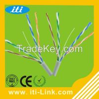 Fluke Pass UTP cat5e network cable pure copper twisted pair approved CE ROSH ISO high quality