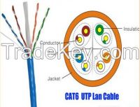 utp 4 pair 23awg 1000mbps copper utp CAT6 cable