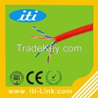CCA 4P 24AWG solid CE ROHS passed Cat5e UTP Network cable