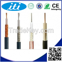 1.02mm CCS material AL Braiding RG6 coaxial cable for CCTV