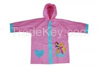 R-1021-1005-4 DISNEY PRINCESS PINK PVC VINYL KIDS BEST RAIN JACKET