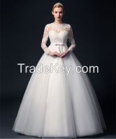 2016 A-line Lace Wedding Dress JS04