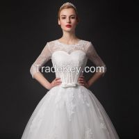 2016 Satin A-Line Wedding Dress JS08